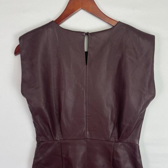 Bishop + Young Anthropologie Hayden Vegan Leather Mini Dress Scarlett S - Picture 9 of 9